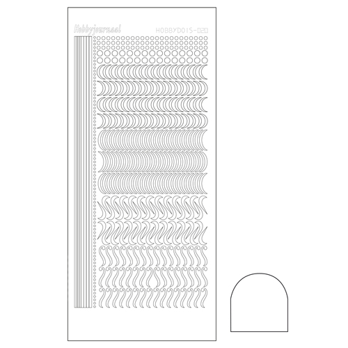 Hobbydots sticker - Adhesive White STDA200
