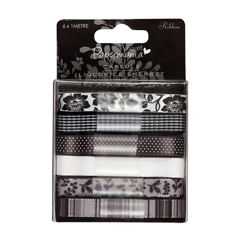 Capsule Ribbon (6 x 1m) Sherbert & Liquorice, 3671109