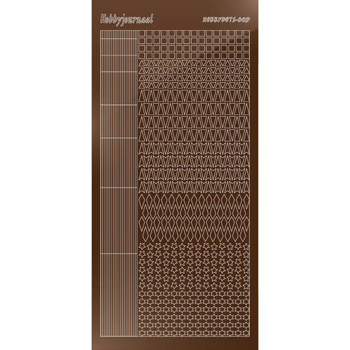 Hobbydots sticker - Mirror Brown STDM09G