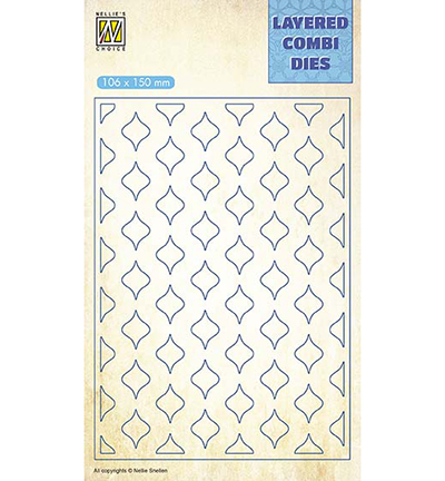 Nellies - Layered combi dies - Eastern oval Layer B - LCDE002