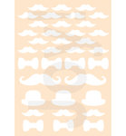 Joy craft- Polybesa Scrap stencil - Gentlemens Moustache  6002/0890