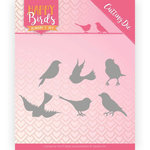 JAD10090 Snijmal - Jeanine's Art - Happy Birds - Vroljke vogels
