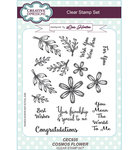 Creative Expression - Clear stamp set  -Cosmos Flower CEC935