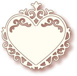 Wild Rose - SD006- Ornate Heart