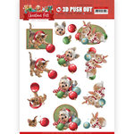 SB10464 3D Push Out - Amy Design - Christmas Pets - Christmas balls