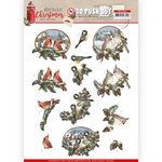 SB10483 3D Push Out - Amy Design - Nostalgic Christmas - Christmas Birds