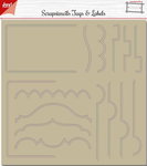 Joy craft- Polybesa Scrap stencil -  tab borders 6002/0883 