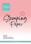 Marianne D Stamping Paper - wit glad A5 CA3195 15x21 cm