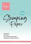 Marianne D Stamping Paper - wit glad A6 CA3196 10.5x15 cm