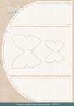 Stencil - Card Deco Essentials - Flutters Folding Card Stencil - A5 CDEST052