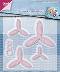 Joy Crafts - Joy! stencil - Mery's bloemen puntig (5) 6002/0596