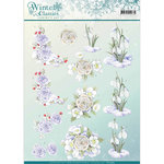 3D Knipvel - Jeanine's Art - winter classics- Snow flowers cd10969