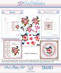   10x 3D Card Embroidery Pattern Sheets with Ann & Sjaak  3DCE13020