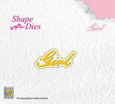   @ Nellie's Shape Dies text Girl  SD 119 