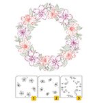 Layered stamp with position LCS002 - Wreath-2