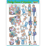 CD11239 3D Knipvel - Yvonne Creations - Funky Nanna's - Sporting Together