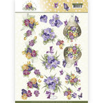 CD11313 3D Knipvel - Precious Marieke - Blooming Summer - Summer Pansies
