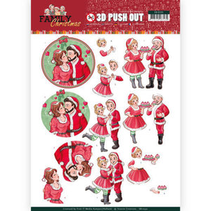 SB10391 3D Pushout - Yvonne Creations - Family Christmas - Loving Christmas