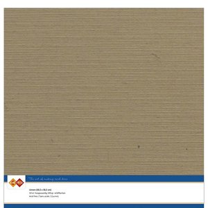 LKK-SC44 Linnenkarton - 30,5 x 30,5 - Kraft Mokka