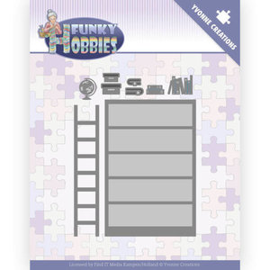 YCD10228 Dies - Yvonne Creations - Funky Hobbies - Bookcase