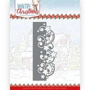 Dies - Yvonne Creations - Wintery Christmas - Stars Border YCD10246