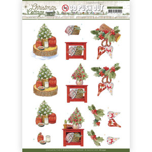 3D Push Out - Jeanine's Art - Christmas Cottage - Christmas Decoration SB10590