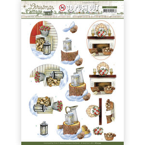 3D Push Out - Jeanine's Art - Christmas Cottage - Wood Decorations SB10593