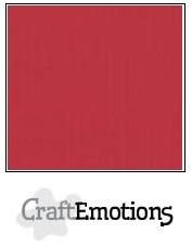 CraftEmotions linnenkarton 10 vel kersen rood 27x13,5cm 250gr / LHC-30