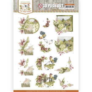 3D Push Out - Precious Marieke - Cuddling on the Farm - Chicken SB10613