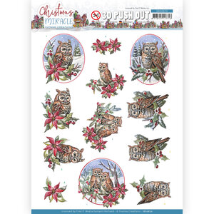 3D Push Out - Yvonne Creations - Christmas Miracle - Owl SB10670