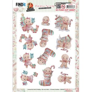 3D Push-Out - Yvonne Creations - Christmas Scenery - Gingerbread SB10814