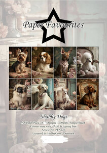   Actiepakketje Paper Favourites Shabby Dogs  PFA126 