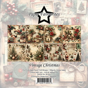   Paper Favourites 15x15 cm Vintage Christmas  PF505 