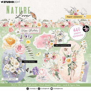 Studio Light Nature Lover Die-Cut Paper Elements SL-NL-DCPP147 152x152mm