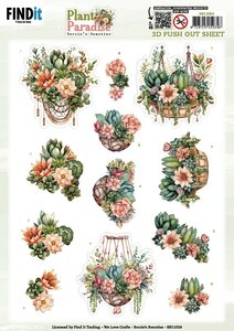 3D Push out Sheet - Berries Beauties - Plant Paradise - Hanging Baskets SB11024