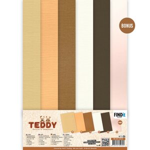 Linen Cardstock Pack - Berries Beauties - Teddy - A4 BB-A4-10013