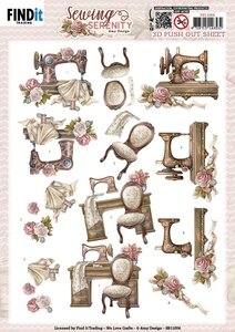 3D Push out Sheet - Amy Design - Sewing Serenity - Sewing Machine SB11006