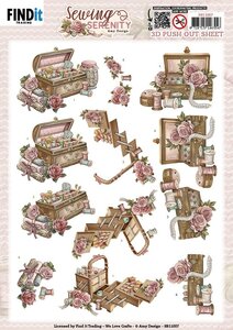 3D Push out Sheet - Amy Design - Sewing Serenity - Sewing Box SB11007