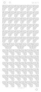 Hobbydots sticker - Corners 2 Platinum - Goud CD0371G