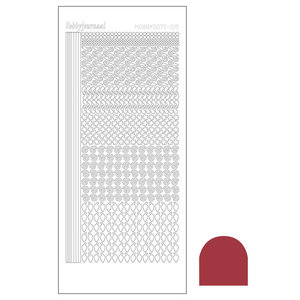 Hobbydots sticker - Mirror -Christmas Red STDM19H