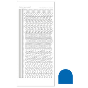 Hobbydots sticker - Mirror - Blue STDM20A