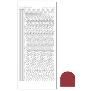 Hobbydots sticker - Mirror - Christmas Red STDM20H