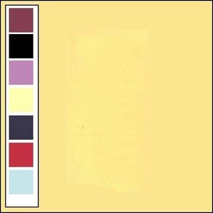 Vierkante kaart licht geel