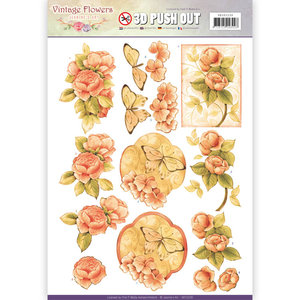 Pushout - Jeanine's Art - Vintage Flowers - Sweetheart Vintage 1