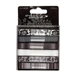 Capsule Ribbon (6 x 1m) Sherbert & Liquorice, 3671109