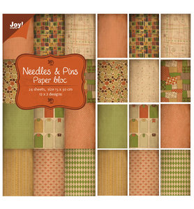   @ Joy! papier/stansblok 15x30 cm - Needles & Pins  6011/0317
