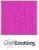 CraftEmotions linnenkarton 10 vel Koraalmagenta 27x13,5cm 250gr / LHC-53