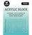 SL-ES-ASB03 - SL Acrylic stamp block for clear and cling stamps with grid Essentials nr.03 - 50x80x8 mm