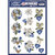 3D Push Out - Jeanine's Art - A Perfect Christmas - Blue Christmas Flowers SB10609