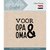 Voor Opa en Oma - Clear Stamps by Card Deco Essentials CDECS033
